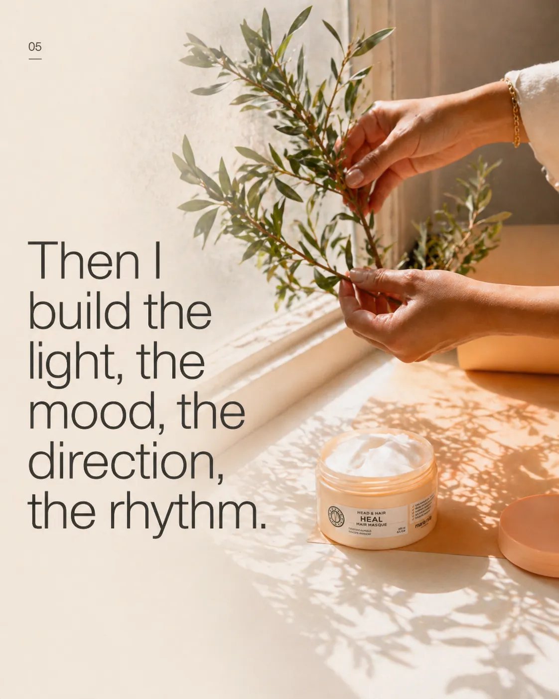 Building the light, the mood, the set